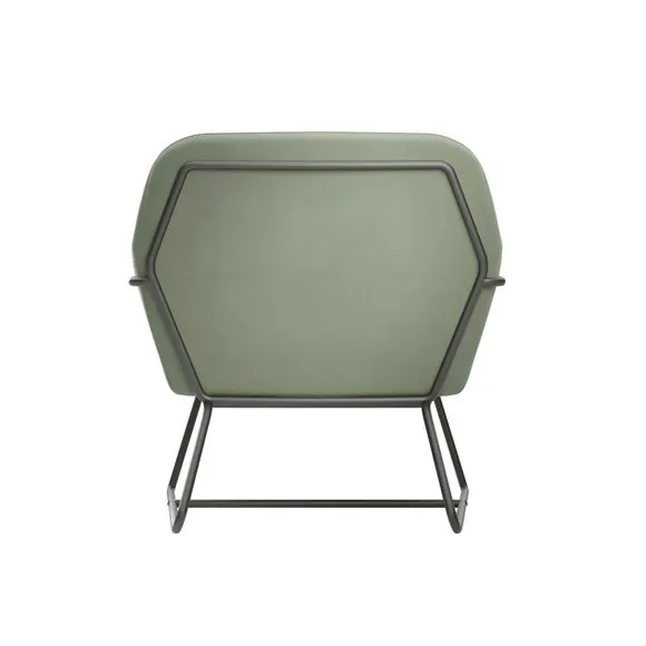 Charles Metal Leg Velvet Occasional Chair 5