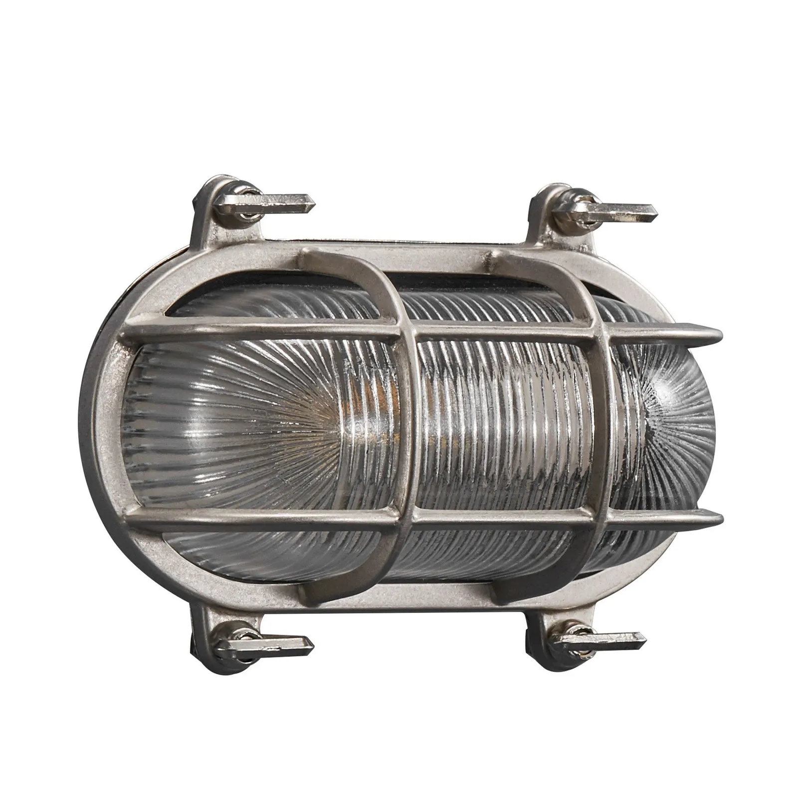 Nordlux Helford Outdoor Wall Light Nickel Brass Garden E27 IP64 Mains in Metallic Silver 2