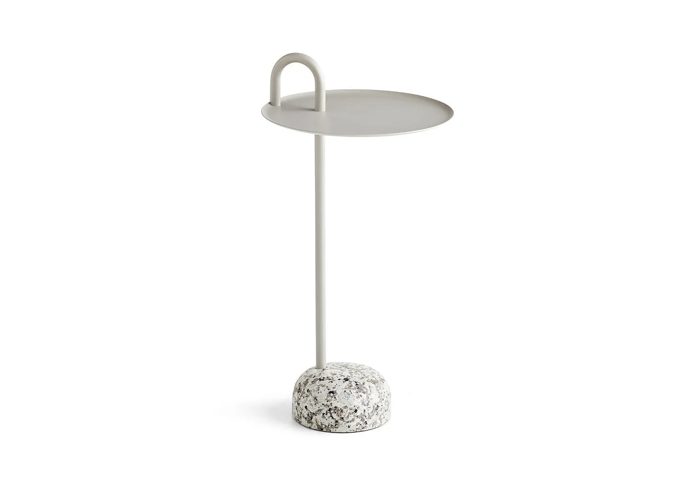 HAY Bowler Granite Base Table Beige 36 x 70.5cm