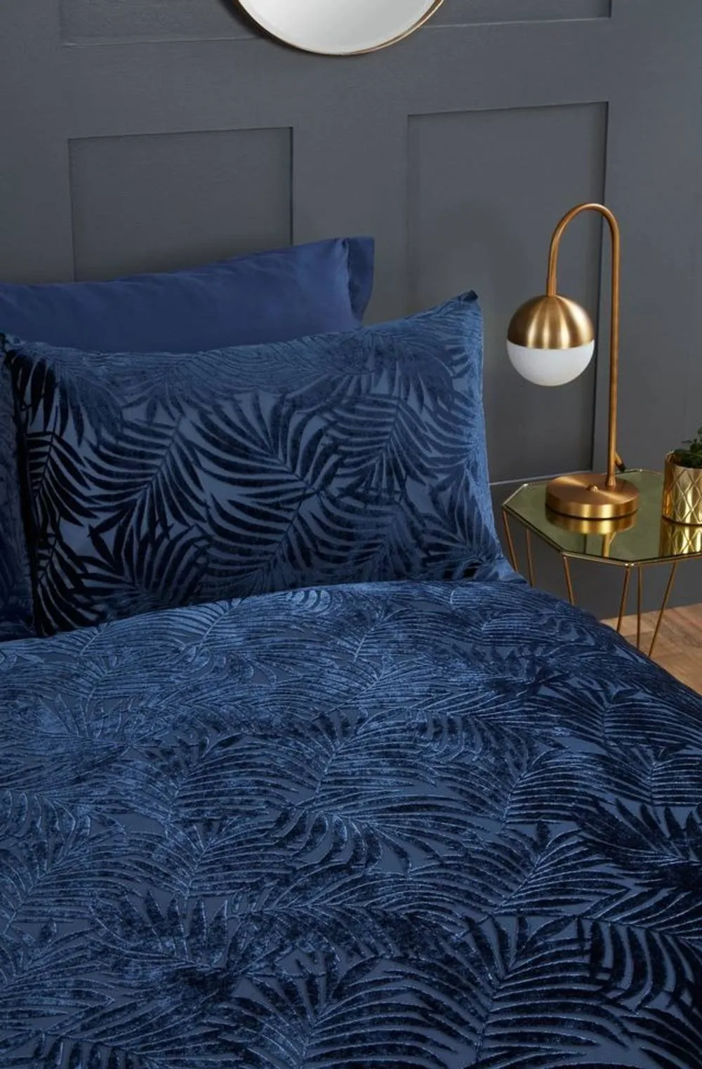 Rapport Home Double Paloma Duvet Set  - Navy, Blue 2