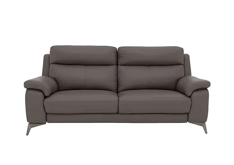 Missouri 3 Seater NC Leather Sofa - NC Elephant