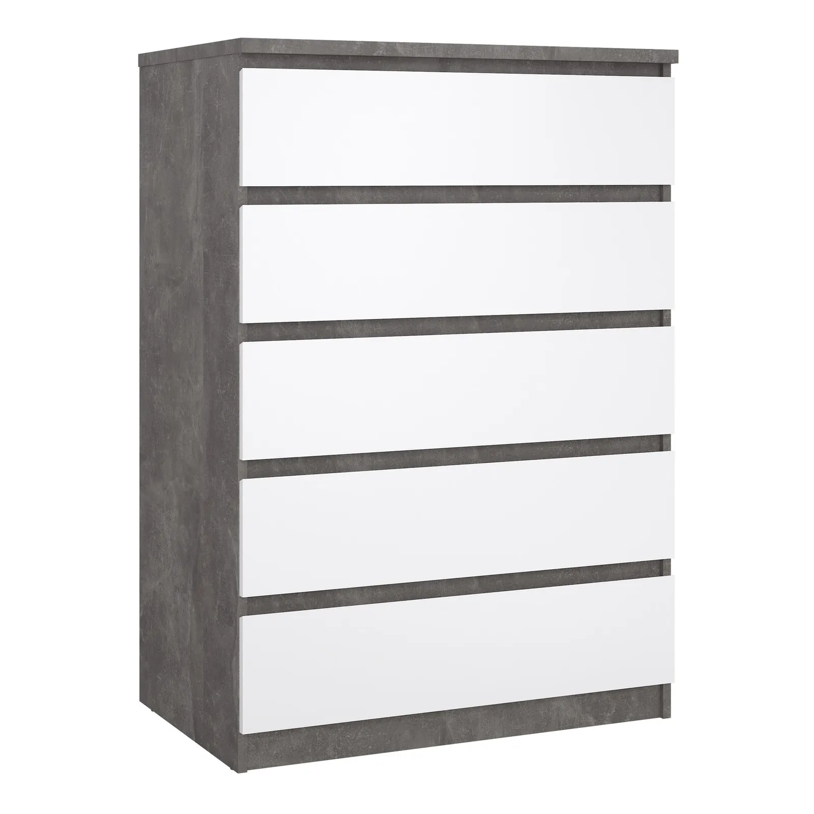 Furniture To Go Naia Chest of 5 Drawers in Grey 1