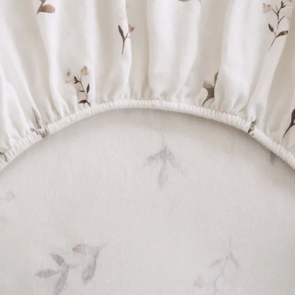 Elise Floral 100% Brushed Cotton Fitted Sheet 3