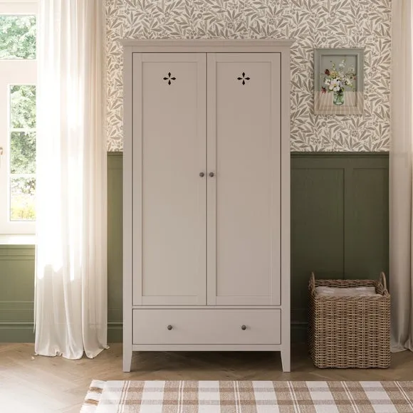 Lynton Petal Cut Out Double Wardrobe