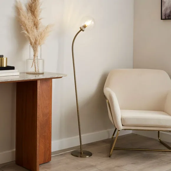 Luxe Ribbed LED Floor Lamp 1
