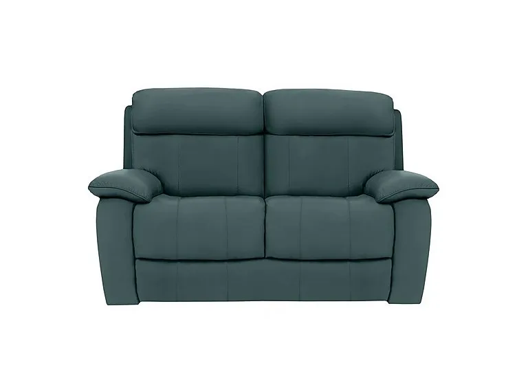 Moreno 2 Seater Leather Sofa - BV Lake Green
