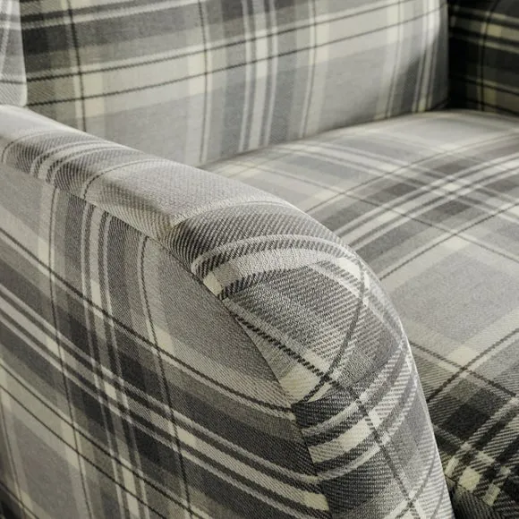 Charnwood Checked Pushback Armchair 4