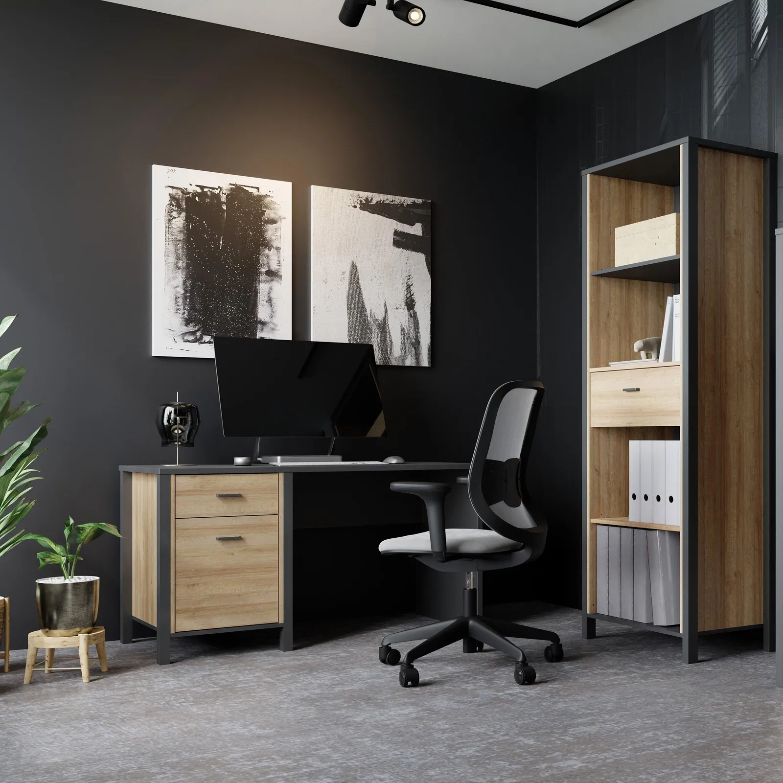 Furniture To Go High Rock Desk in Black 6