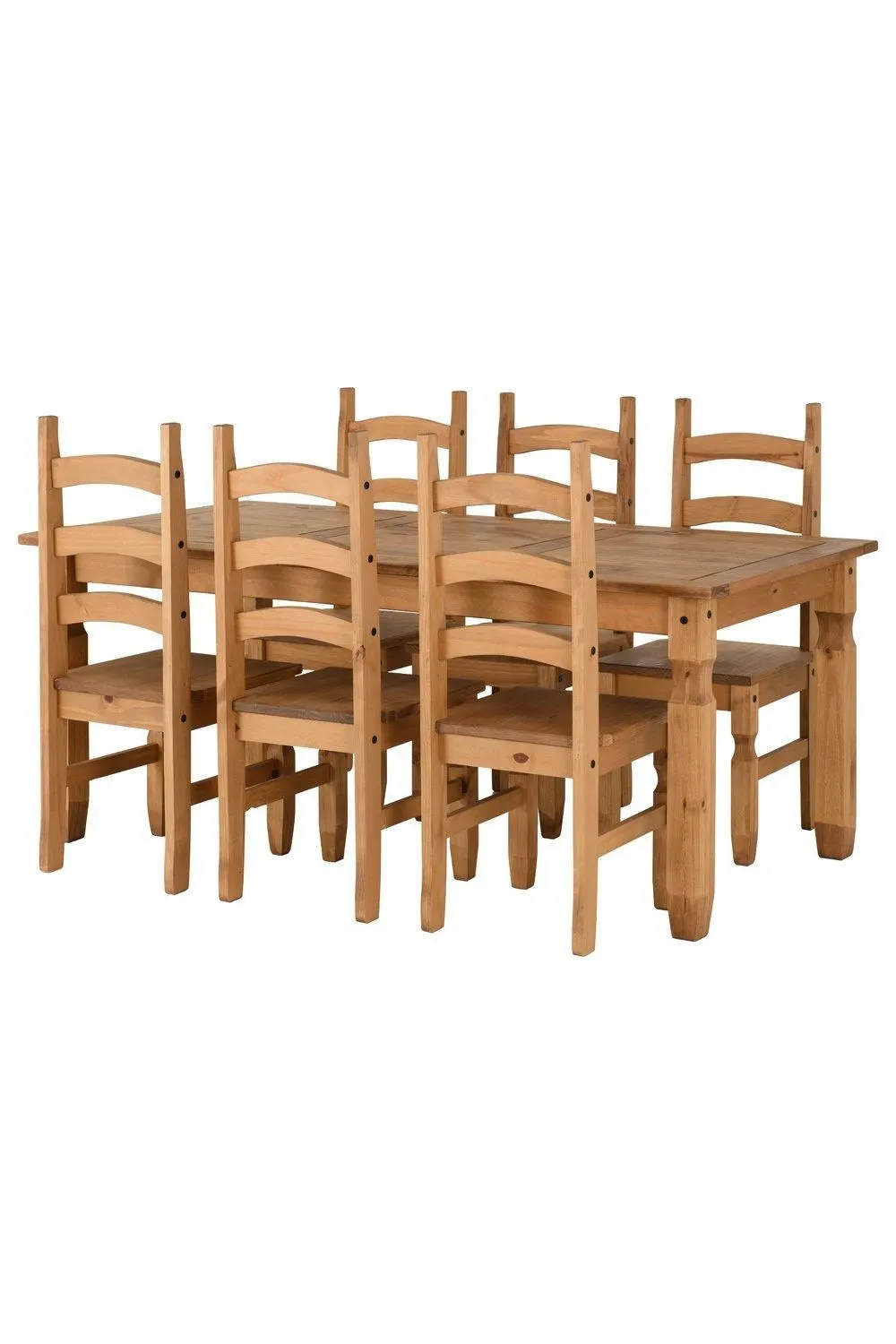 Seconique Corona 6' Dining Set in Natural 5
