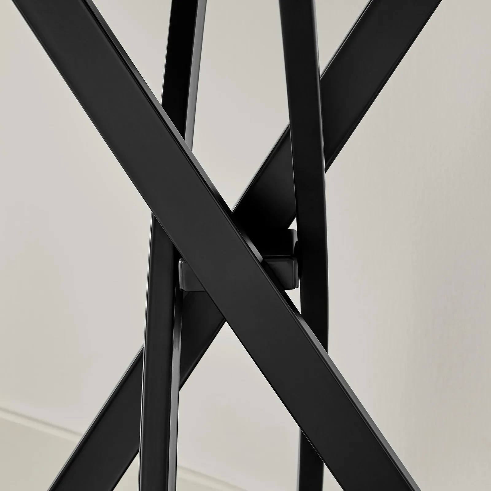 FurnitureboxUK Leonardo Black Wood Veneer Console Table 4