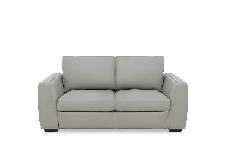 Dinky Leather 2 Seater Sofa - Lead Grey