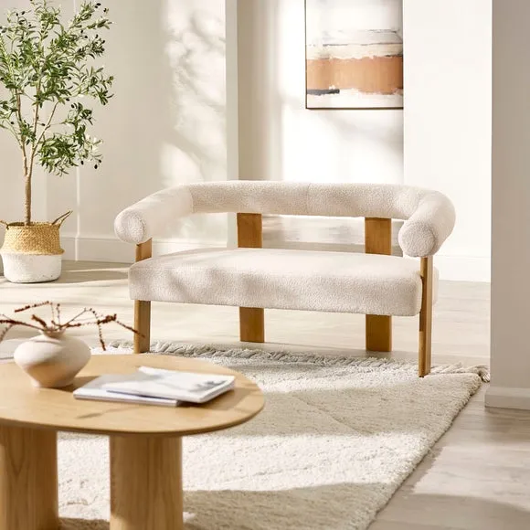 Freya Boucle 2 Seater Sofa
