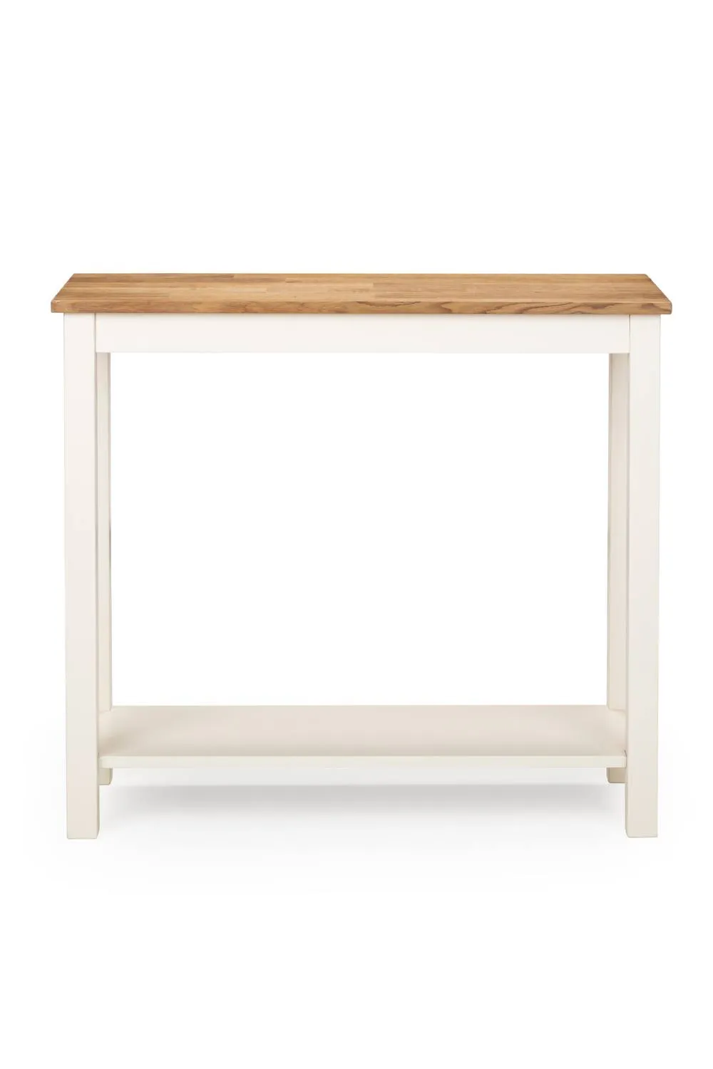 Julian Bowen Coxmoor Console Table with Shelf in Ivory 4