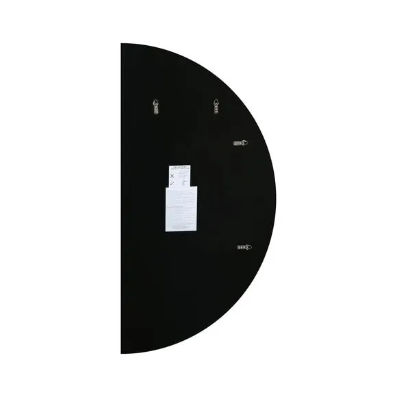 Lunae Frameless Half Circle Wall Mirror 3