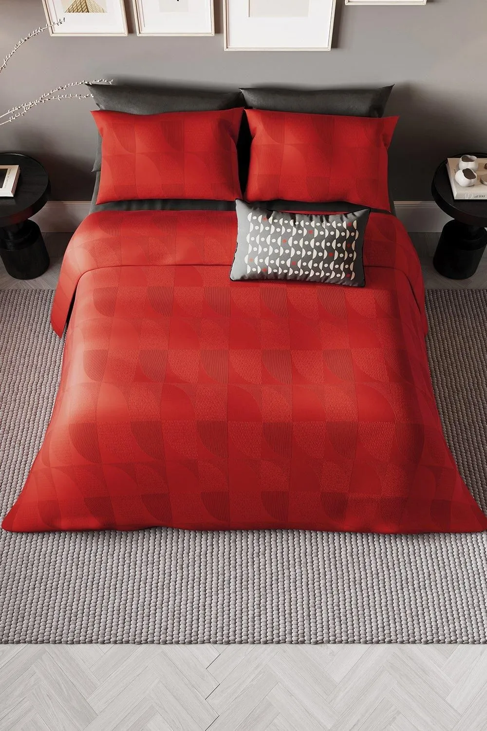 Helena Springfield 'Axel' Duvet Cover Set in Red 3