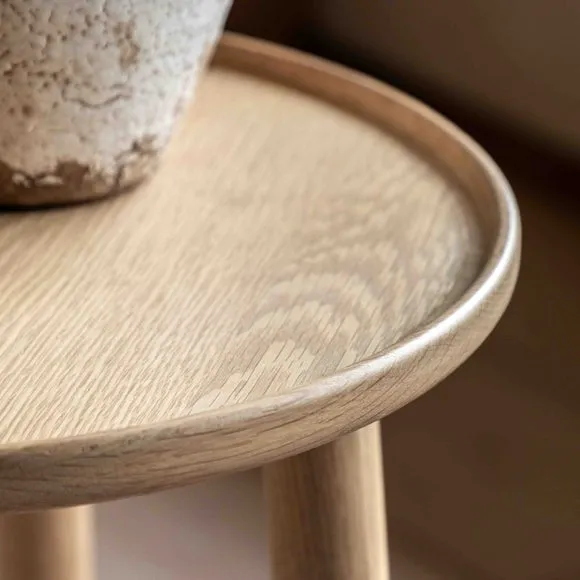 Kalia Side Table, Oak Effect 2