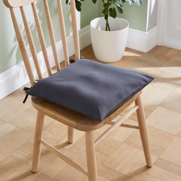 Set of 2 Plain Seat Pad Covers 2