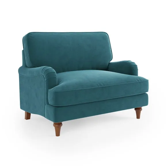 Beatrice II Velvet Snuggle Chair 6