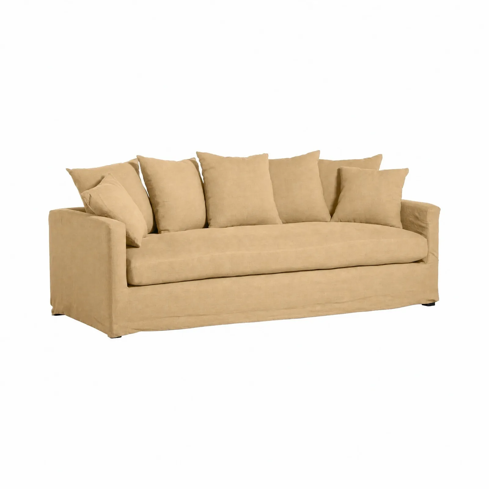 Enstone Grand Sofa, Yellow Fabric | Barker & Stonehouse 3