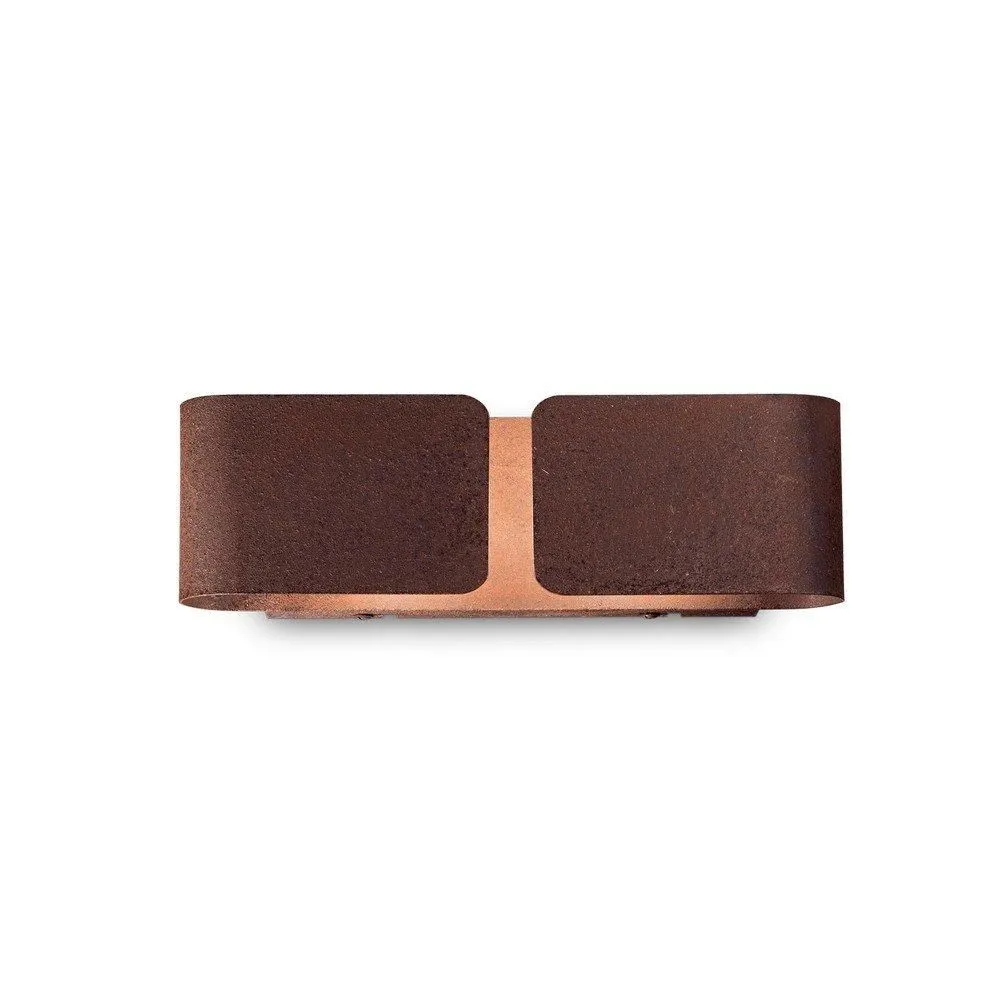 Netlighting Clip Decorative Flush Wall Light Corten E27 in Brown