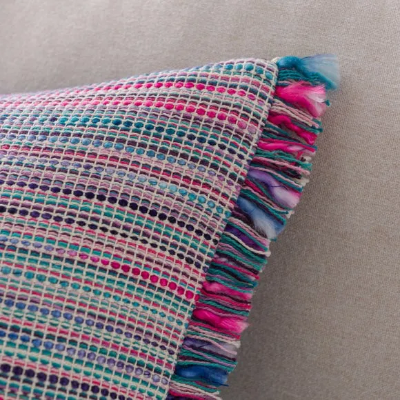Ava Fringe Cotton Square Cushion 6
