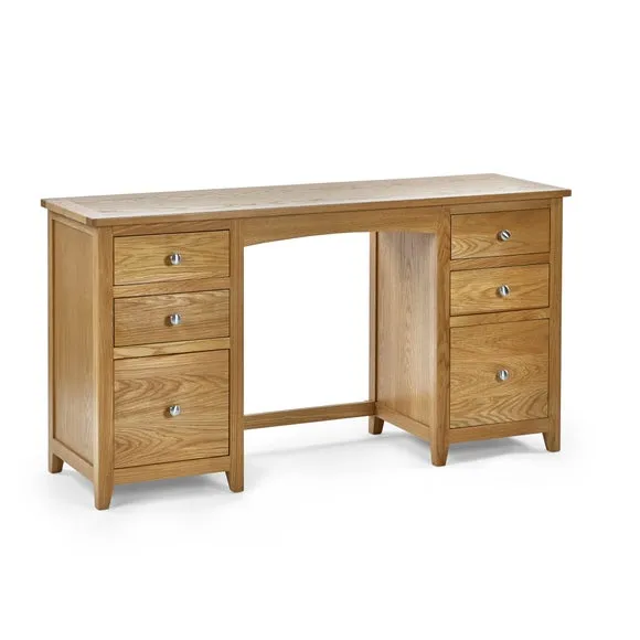 Jenkins Twin Dressing Table and Stool, Oak 6