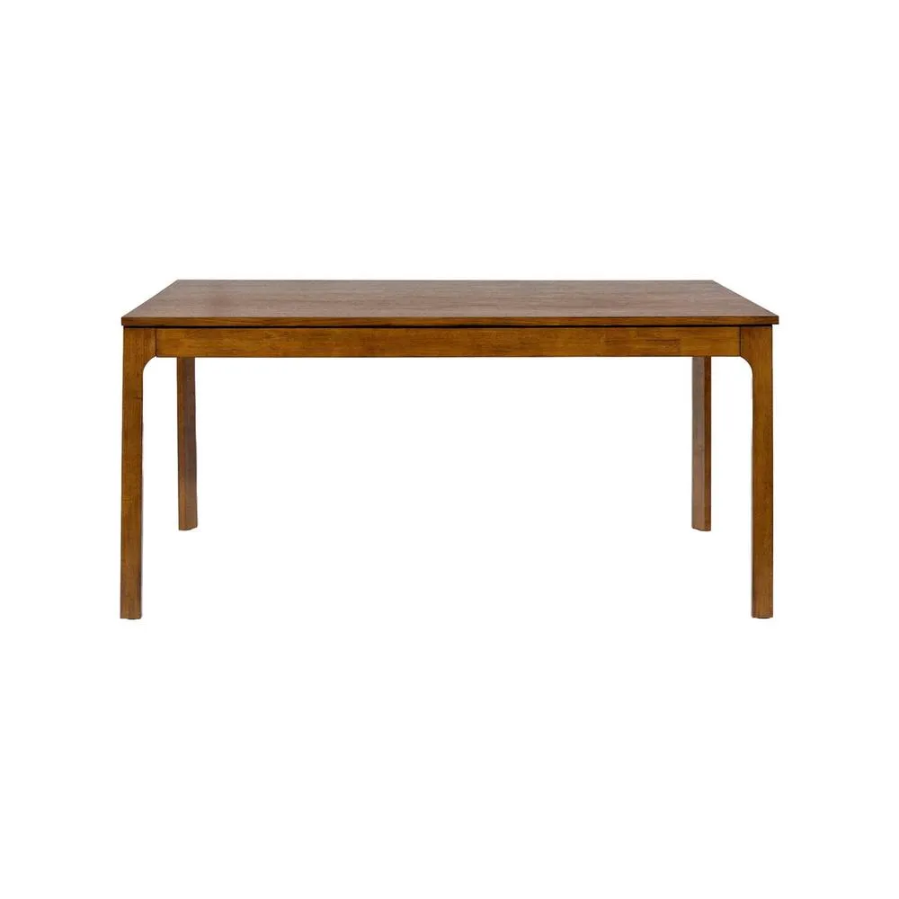 sweeek Dining table rectangular extendable with rubberwood & oak veneer in Dark Brown 6