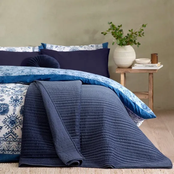 Catherine Lansfield Velvet Pinsonic Bedspread 1