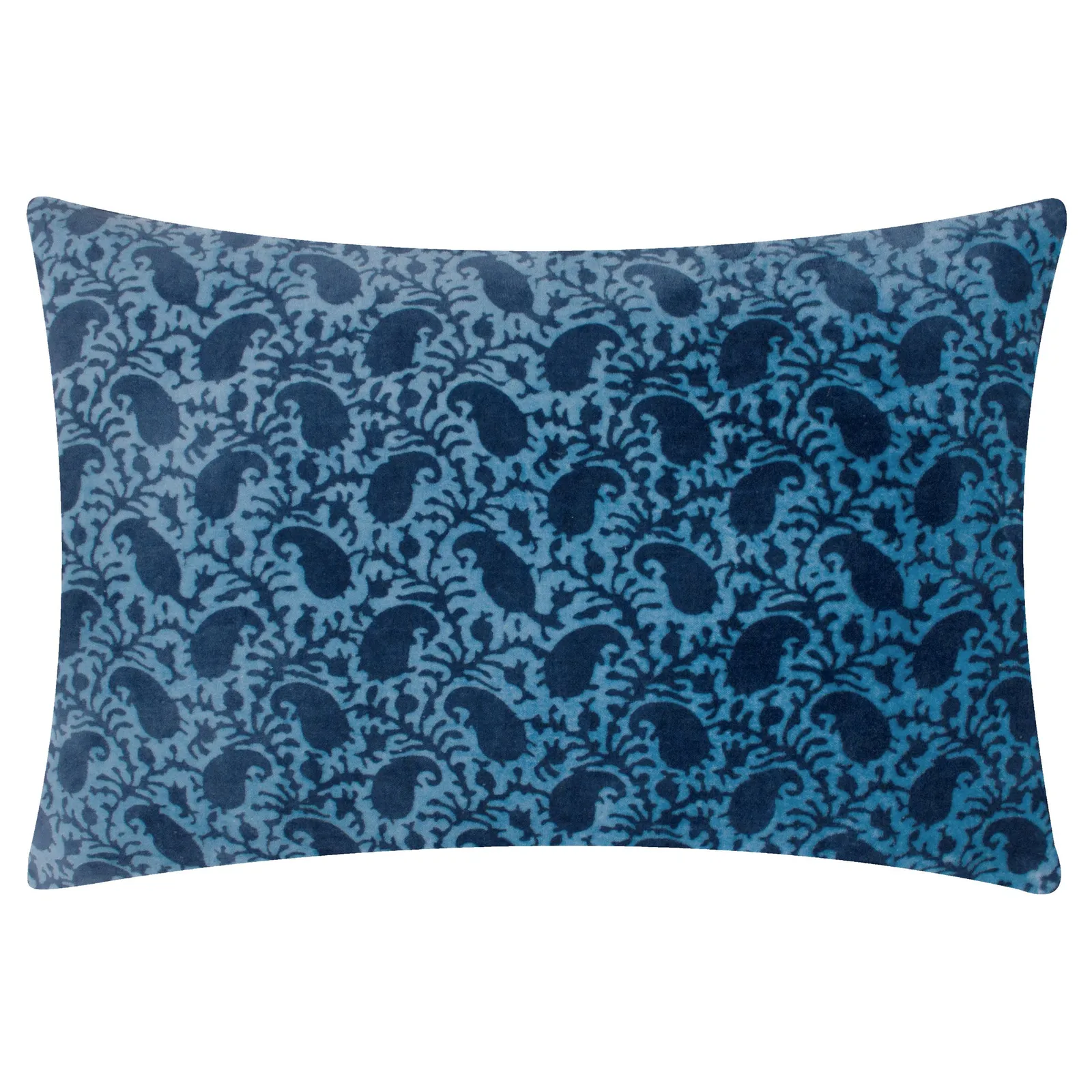 Paoletti Boteh Paisley 100% Cotton Cushion in Navy 2