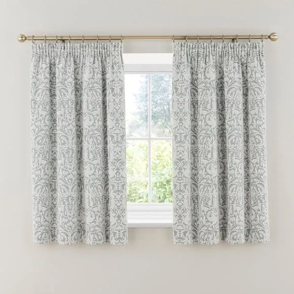 Alora Chenille Thermal Pencil Pleat Curtains 5