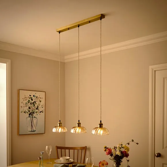 Lucille 3 Light Adjustable Diner Ceiling Light 2