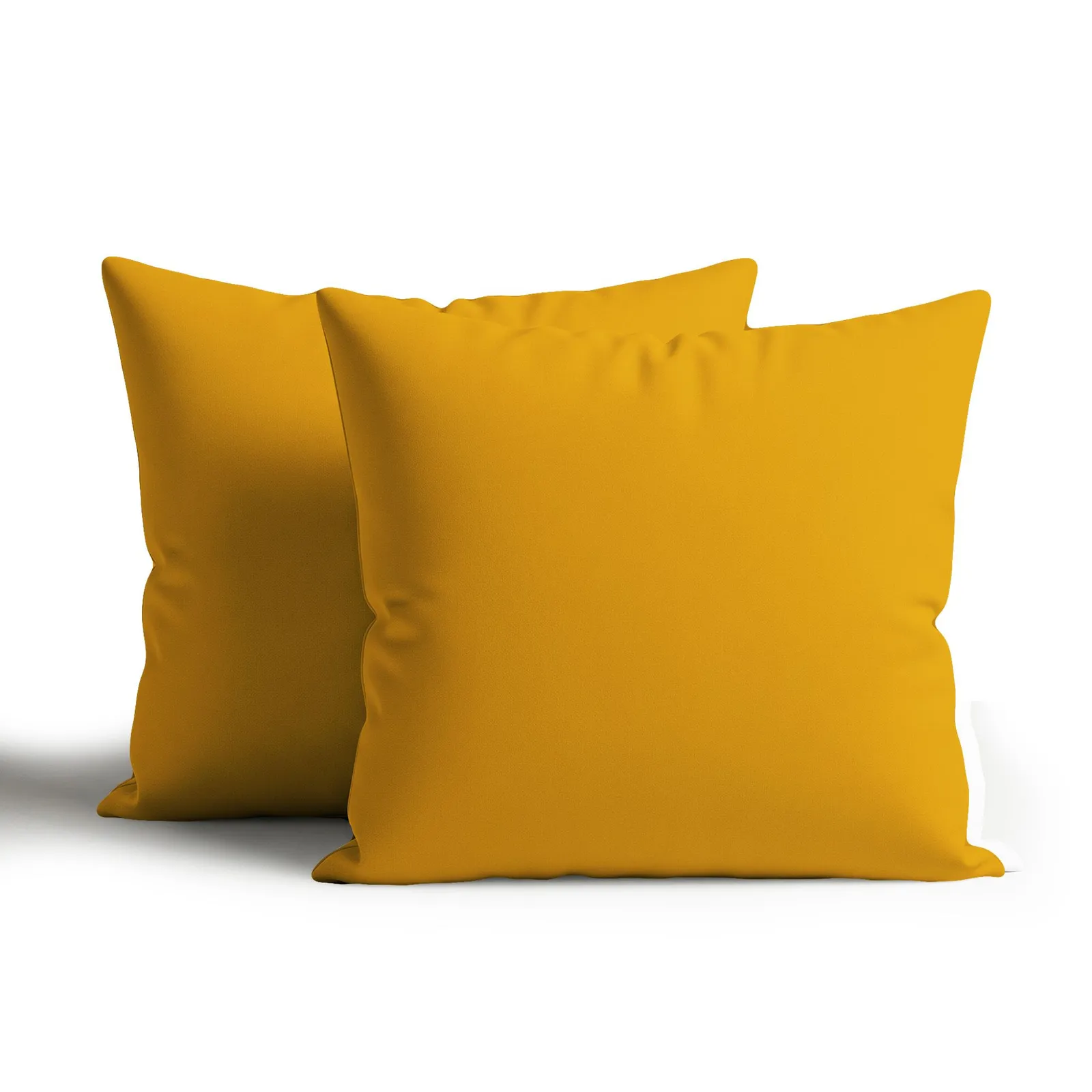 Snug City Waterproof Outdoor Garden Cushion Covers Patio Cushion Cover Cases Square Pack Of 2 in Yellow