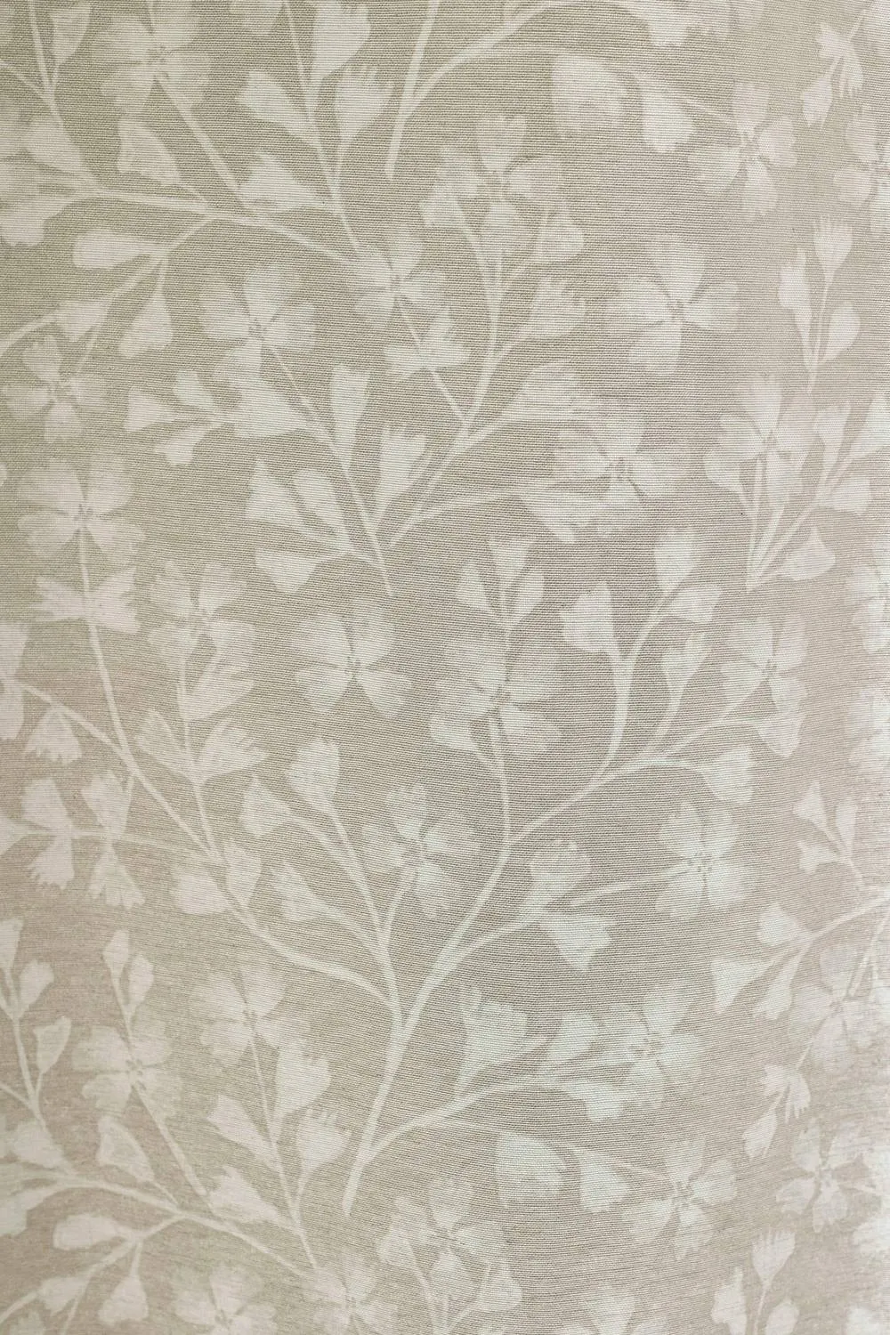 Catherine Lansfield 'Brooke Floral' Lined Pencil Pleat Curtains in Natural 3