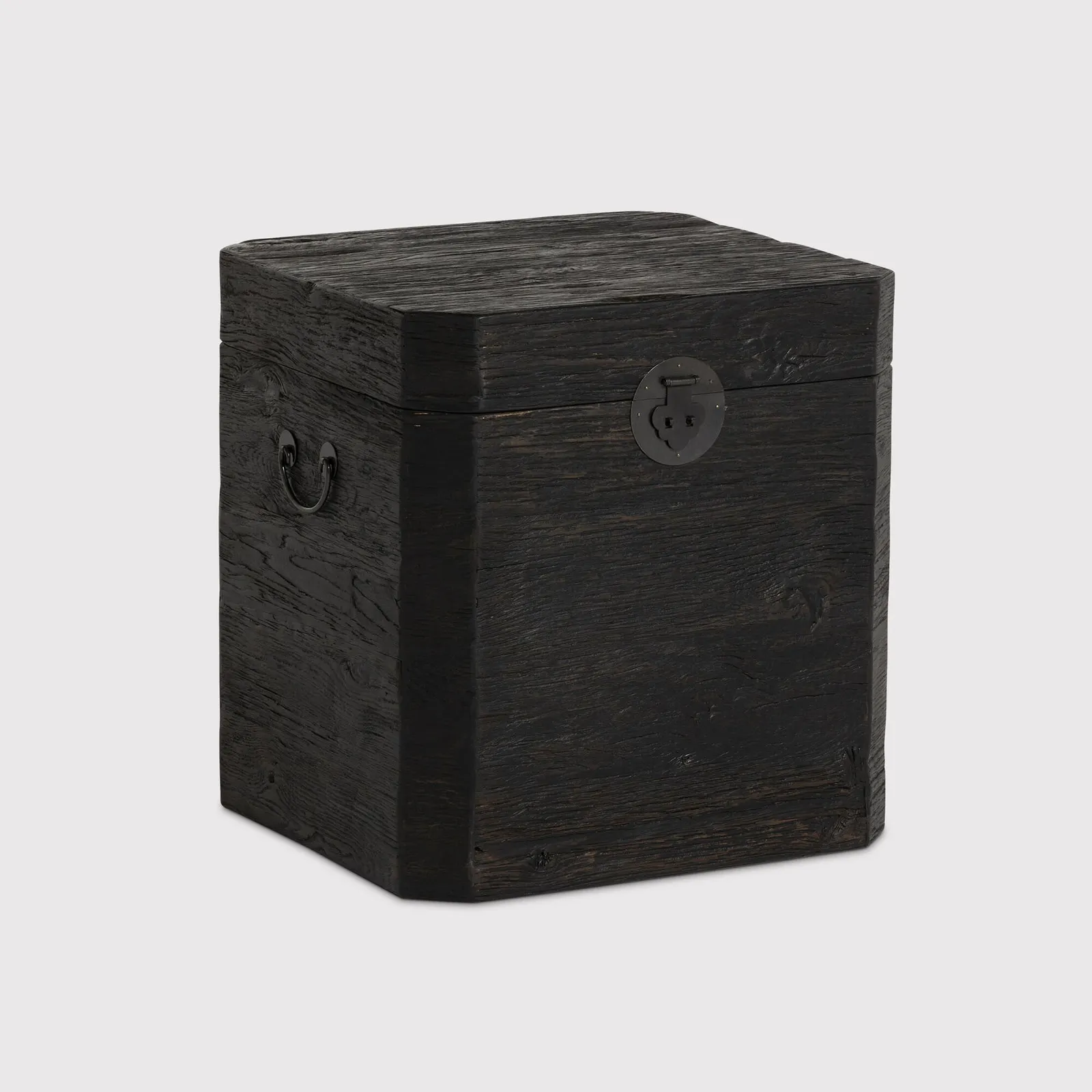 Banff Wooden Box 52X48X55 Table, Brown Oak | Barker & Stonehouse