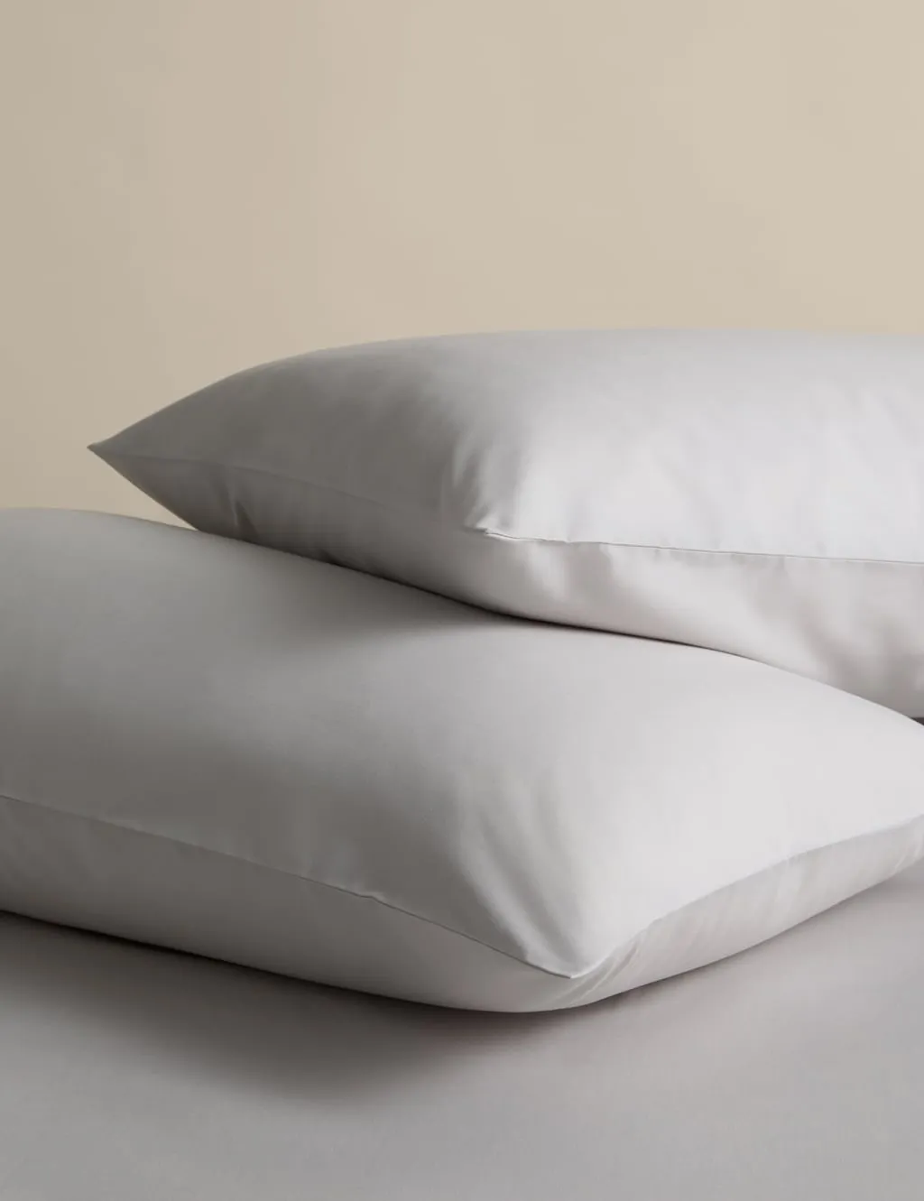 M&S 2 Pack Pure Cotton 180 Thread Count Pillowcases Dove