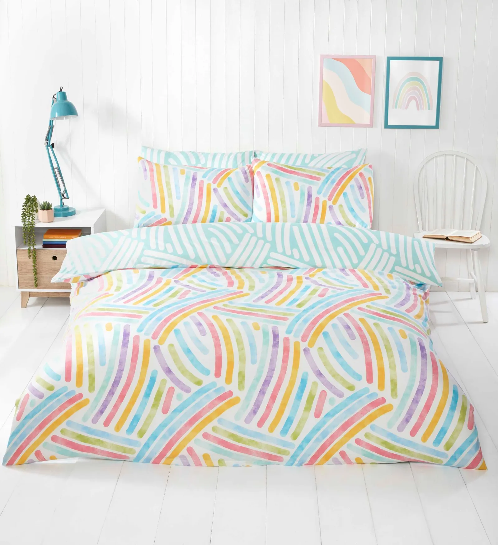 Rapport Home Art Microfibre Polyester Duvet Set with Pillowcase