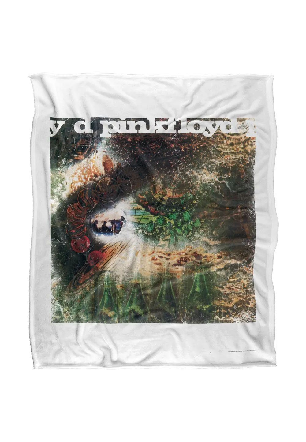 Pink Floyd Saucerfull of Secrets Silky Touch Super Soft Throw Blanket 152 X 127 cm in White