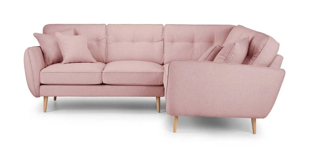 The Great Sofa Company Ailis 2 Corner 1 Faro Soft Pink in Dusty Pink 3