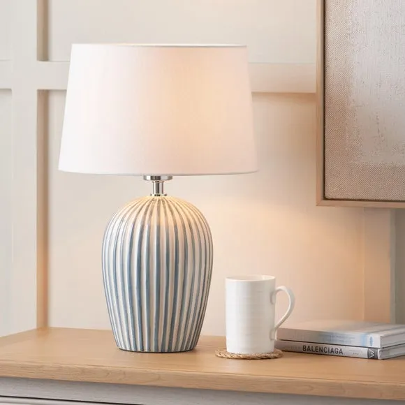 Pacific Lifestyle Cannes Striped Table Lamp