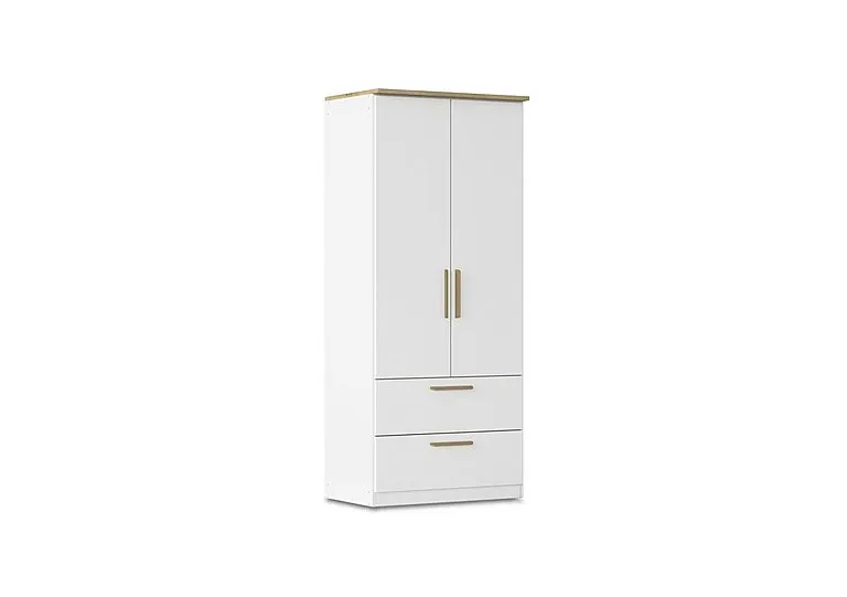 Flavia 91cm 2 Door Decor Combi Hinged Wardrobe