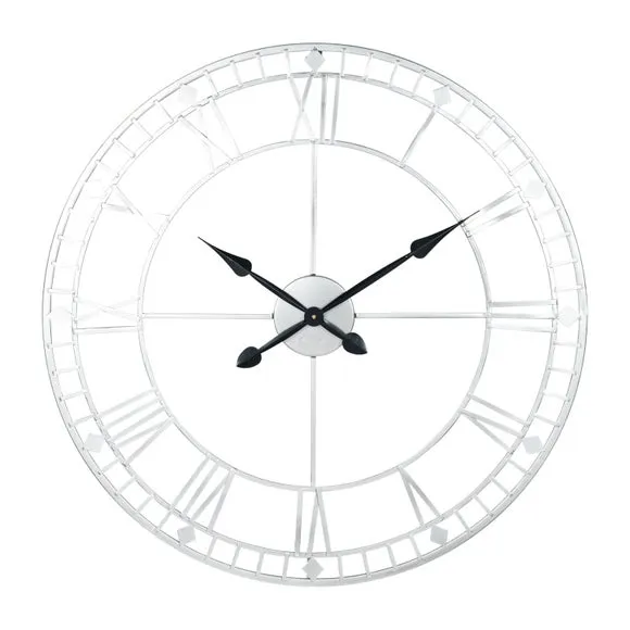 Antique Metal Skeleton Wall Clock 2