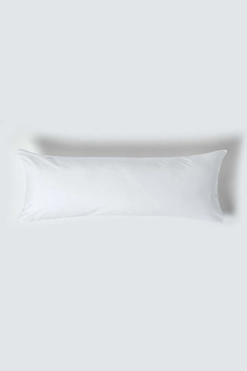 Homescapes Egyptian Cotton Housewife Body Pillowcase 200 TC in White