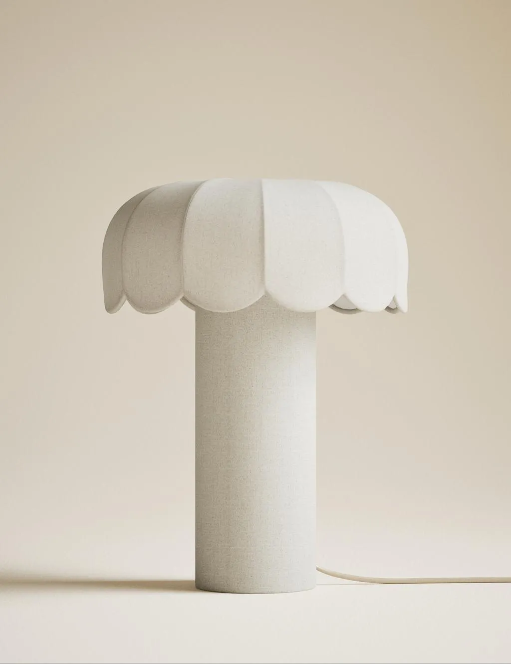 M&S Skeletal Petal Dual Lit Table Lamp Beige