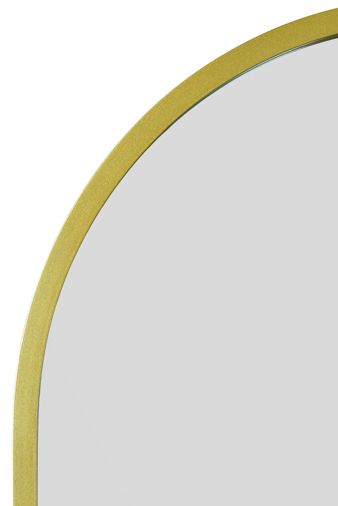 MirrorOutlet Gold Framed Arched Leaner/Wall Mirror 55" X 27.5" (140CM X 70CM) 3