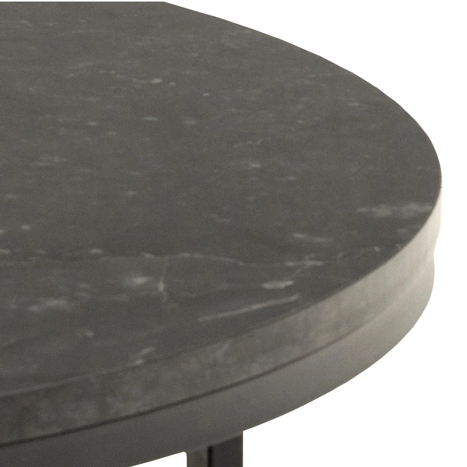 Furniture To Go Spiro Coffee Table with Black Marble Melamine Top & Black Legs 5