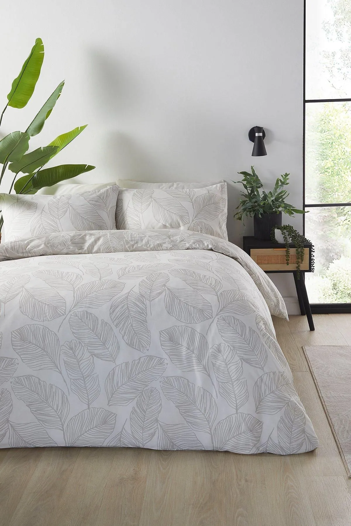 Fusion 'Matteo' Botanical Print Duvet Cover Set in Natural 4