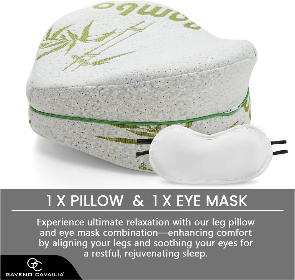 GAVENO CAVAILIA Bamboo Sweetheart Leg Support Pillow in White 5
