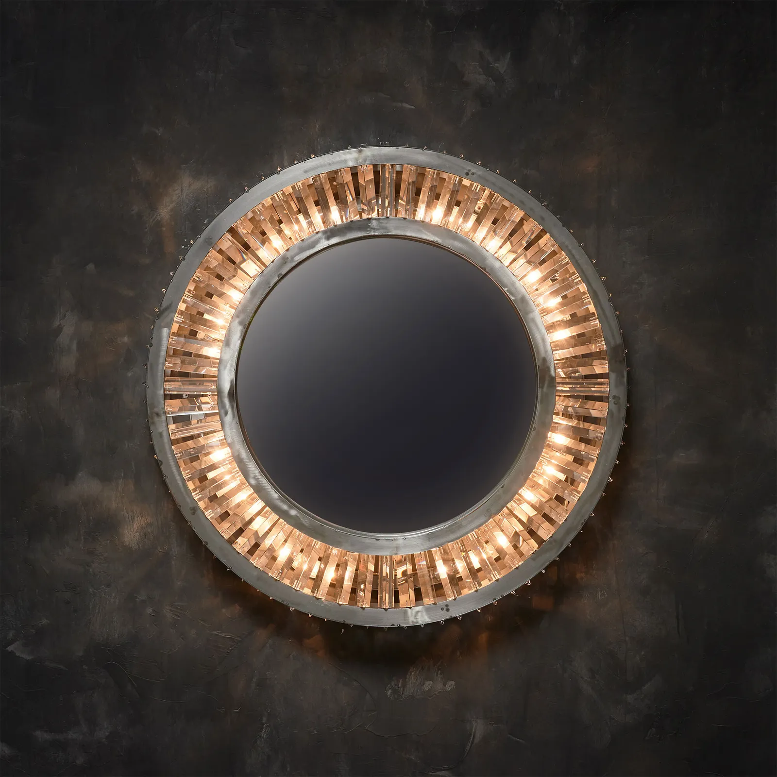 Timothy Oulton Rex Mirror Round, Round Metal | Barker & Stonehouse 4