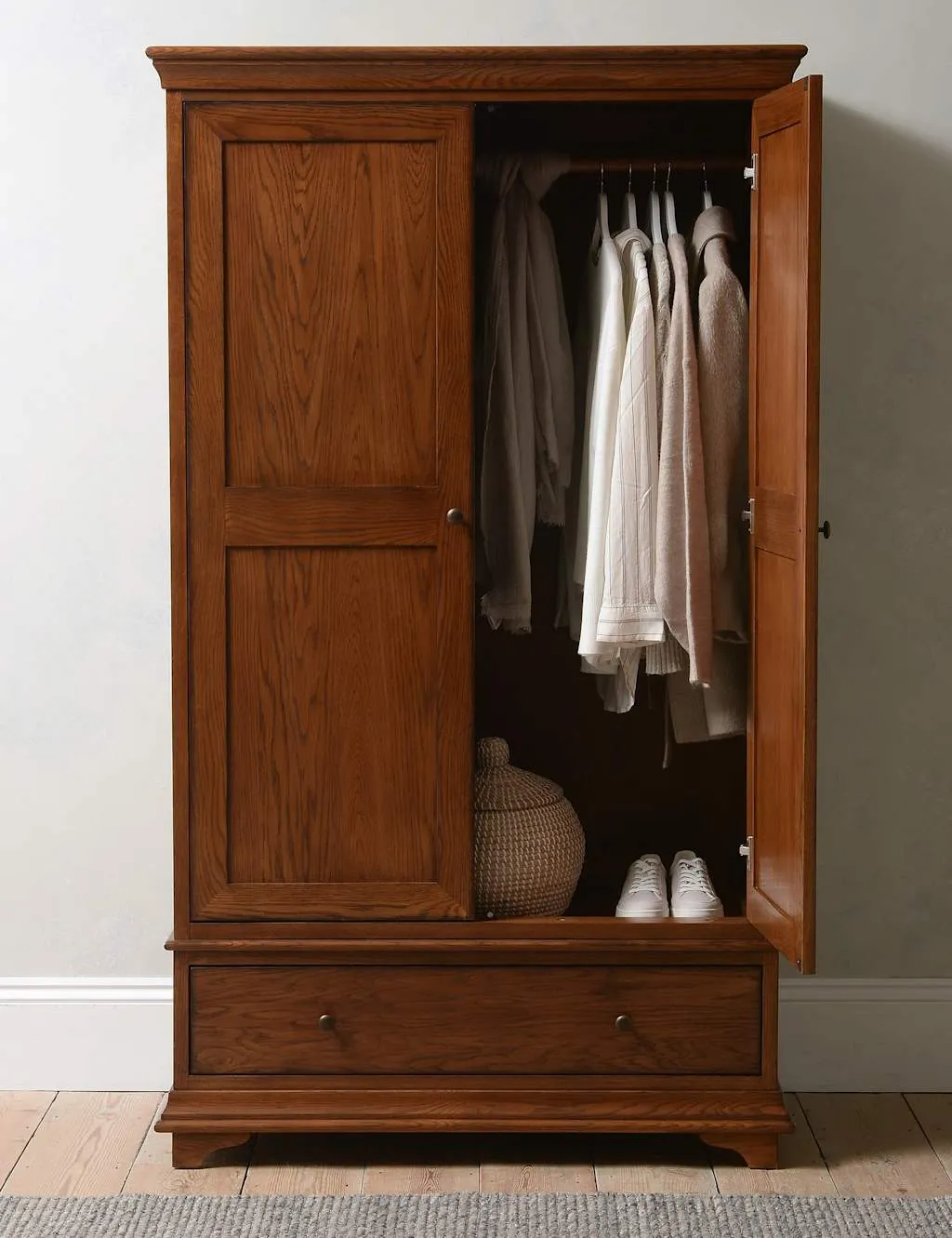 Cotswold Company Winchcombe Double Wardrobe Dark Brown