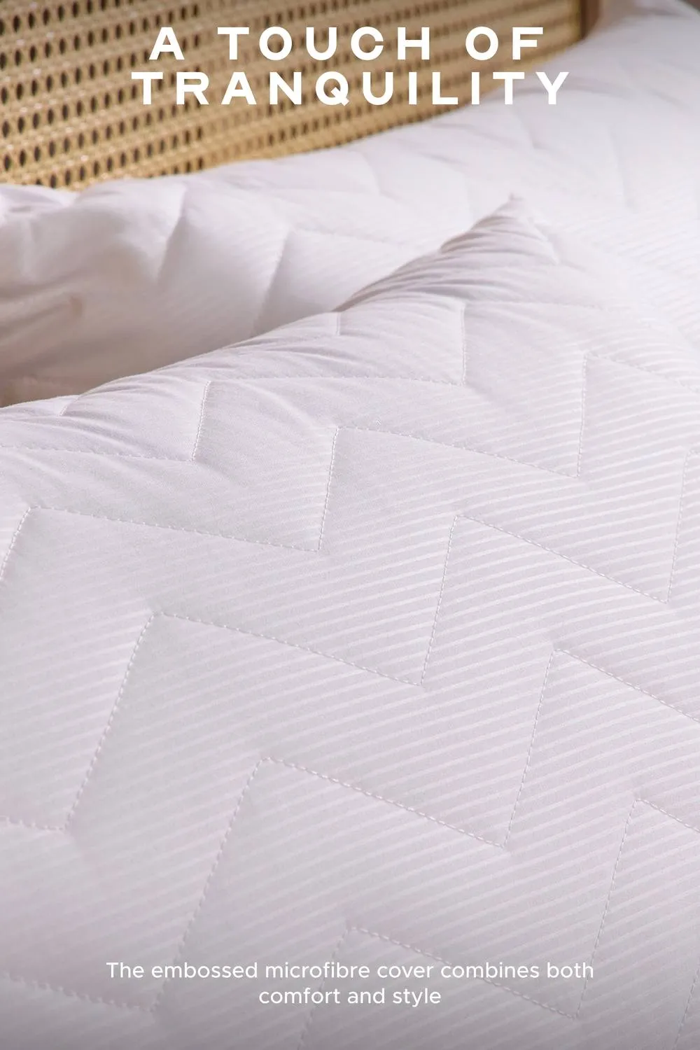 Snuggledown Scandi Rebound Pillow, Firm Support, 4 Pack in White 4